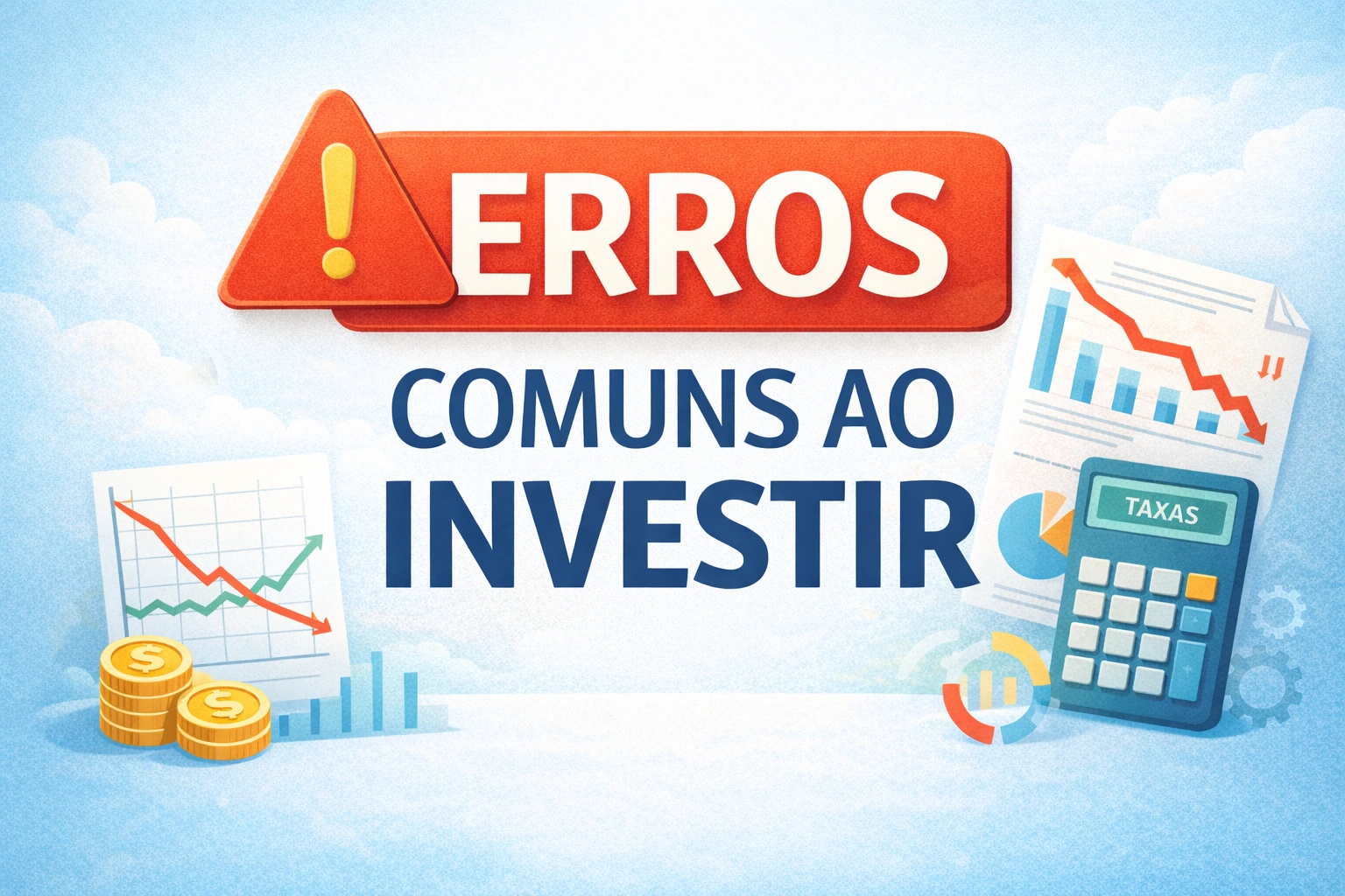 Descubra os principais erros ao investir e aprenda como evitá-los para proteger seu dinheiro e investir com mais segurança desde o início.