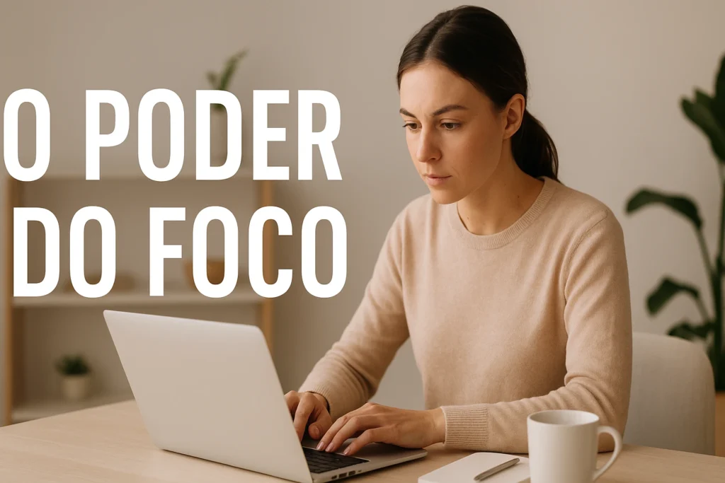 Aprenda como desenvolver o Poder do Foco, evitar distrações e aumentar sua produtividade com técnicas simples e práticas.
